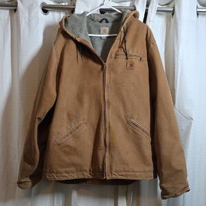 Carhartt Men's Tan Hooded Jacket